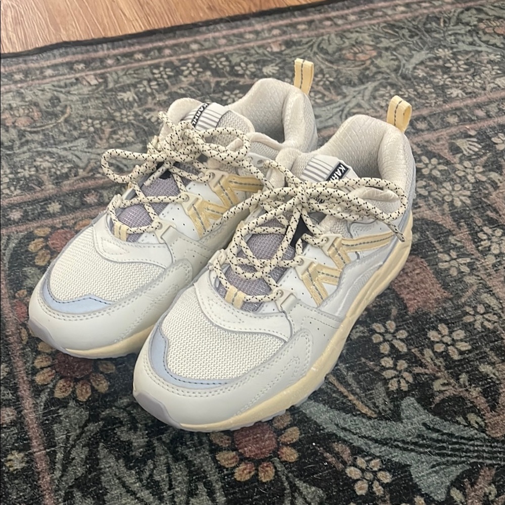 Women's Cream and Gray Sneakers